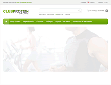 Tablet Screenshot of clubproteinonline.com